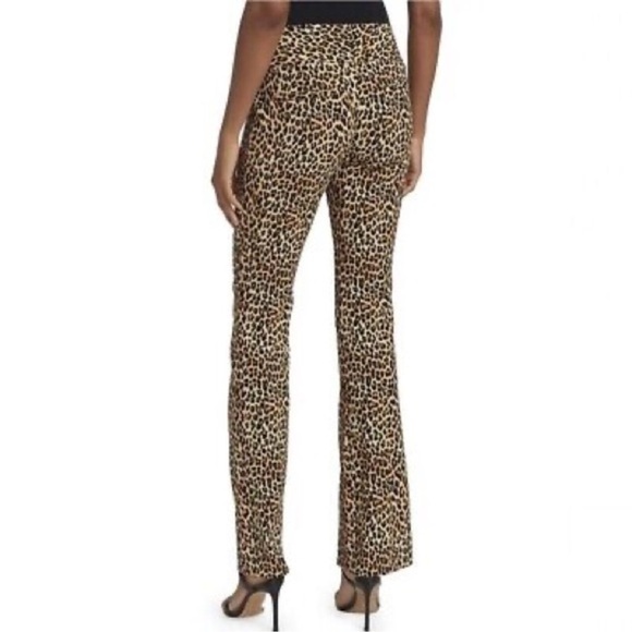 NEW Alice + Olivia Leopard Print High Waist Pants - Picture 5 of 10